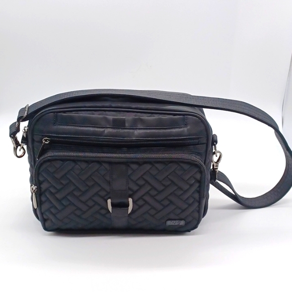 lug Handbags - Lug Carousel Convertible RFID Crossbody Bag Black Quilted NWOT